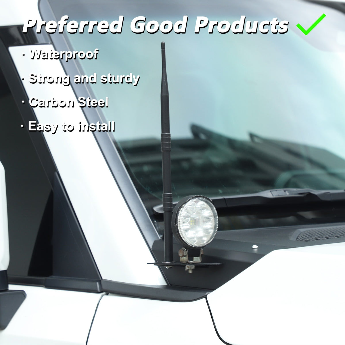 Replace A‑Pillar Lower Spotlight Antenna Bracket For Toyota Prado LC250 2024+ 22