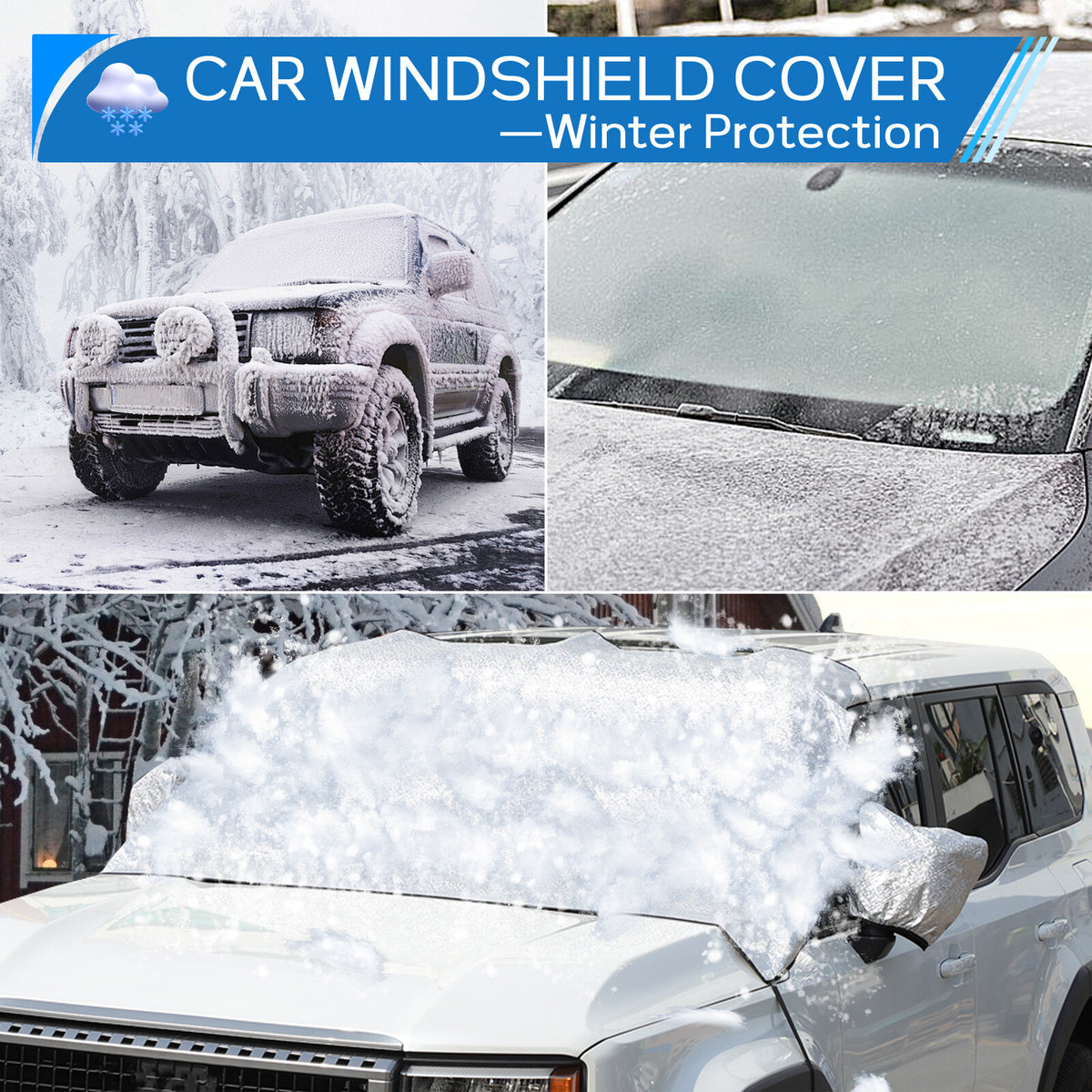 Car Windshield Snow Cover Front Guard For Toyota Land Cruiser LC250 2024 US 14