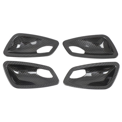 Real Carbon Fiber Inner Interior Door Bowl Trim For BMW 3 Series E90 2005-2012 9