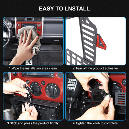Center Console Molle Panels Digital Device Mount For Toyota FJ Cruiser 07-21 US 20