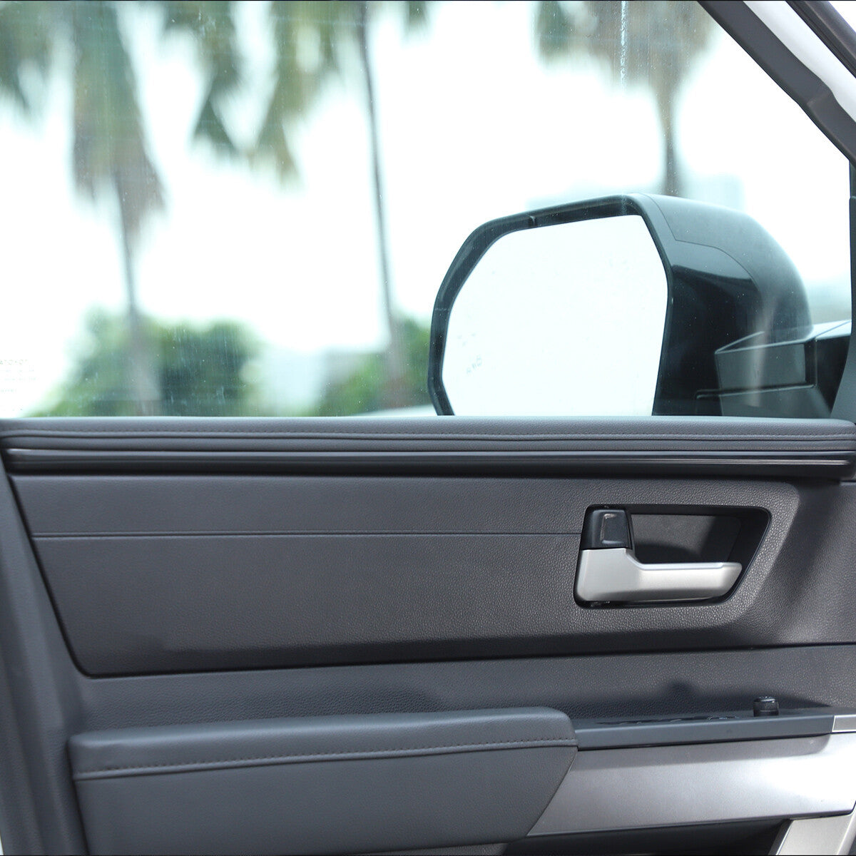 Matte Black Interior Inner Door Strip Panel Trim For For Toyota Tundra 22-23 US 8