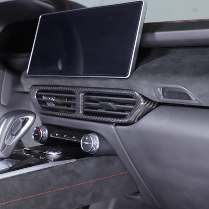 Real Carbon Fiber Center Console Air Vent Panel Trim For Lotus EMIRA 2021-25 3
