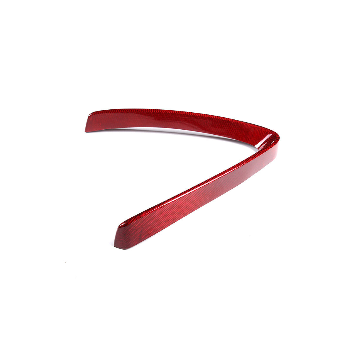 Red Carbon Base Front V Shape Grille Cover Trim For Alfa Romeo Stelvio 17-20 US 11