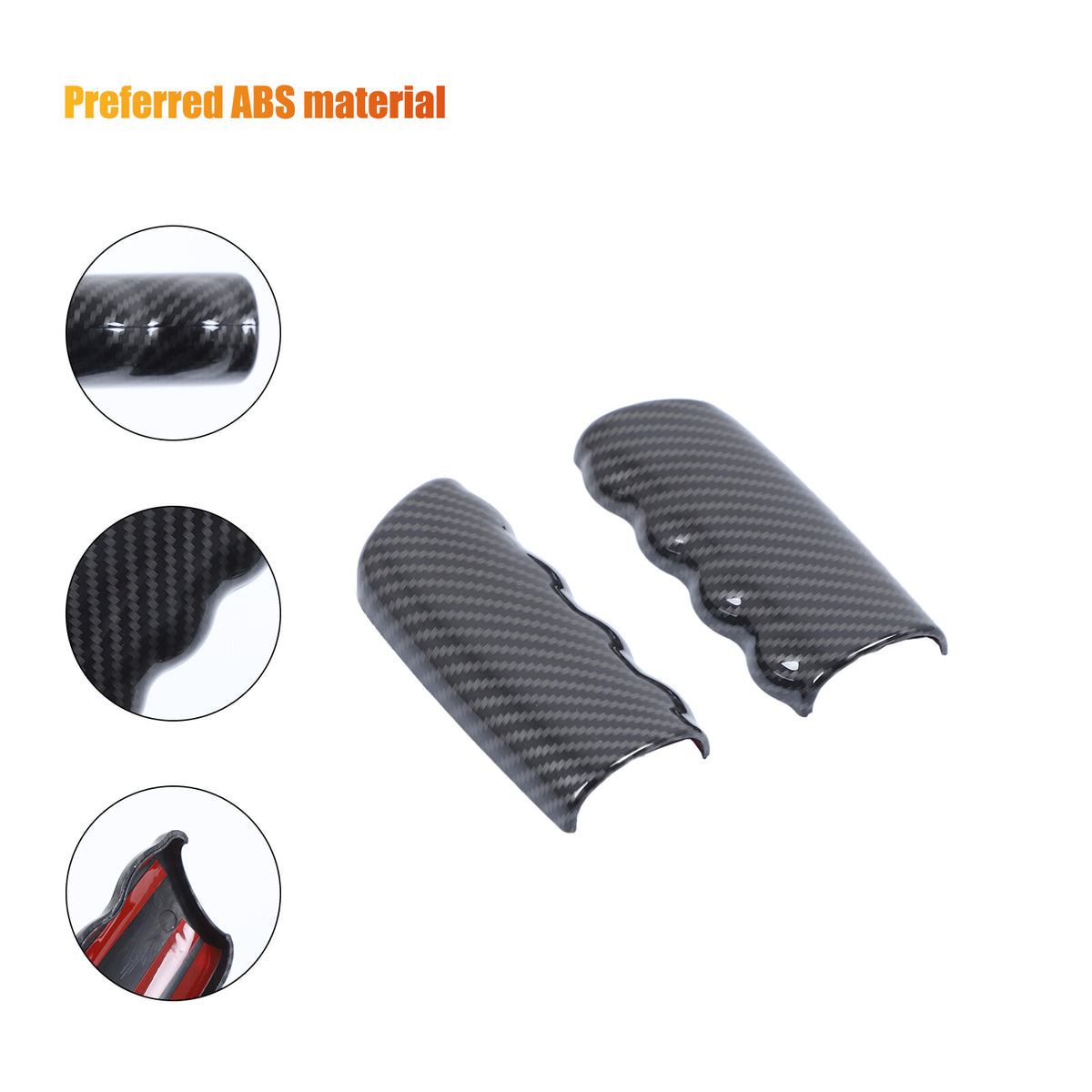 ABS Carbon Fiber Car Parking Lever Handbrake Case Cover For Corvette C6 2005-13 4