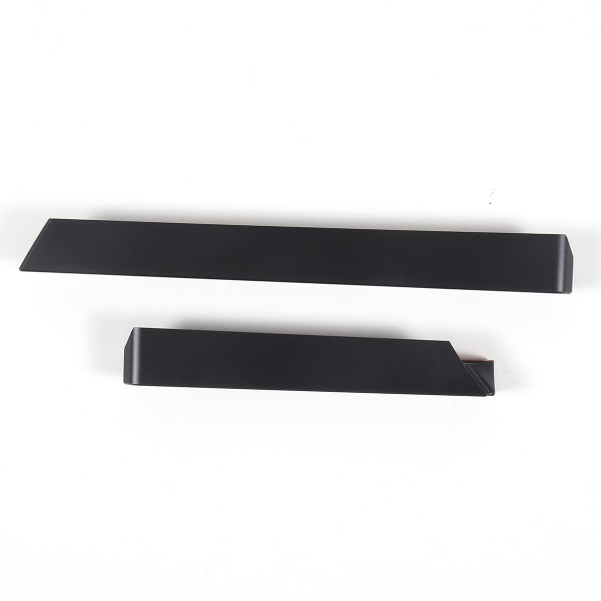 Black Aluminum Center Console Lower Storage Strip Trim For Porsche Taycan 19+ 8