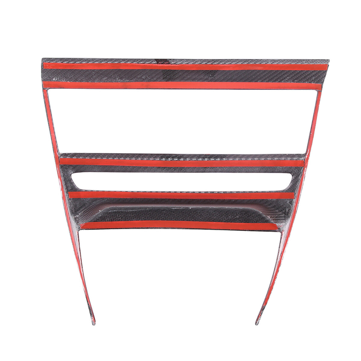 Red Carbon Fiber Interior CD Panel Decor Cover Trim For BMW 8 Series 2019-22 4