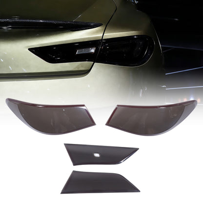 Smoked Black Rear Tail Light Guard Cover Trim Bezel For Infiniti Q60 2016+ US 21