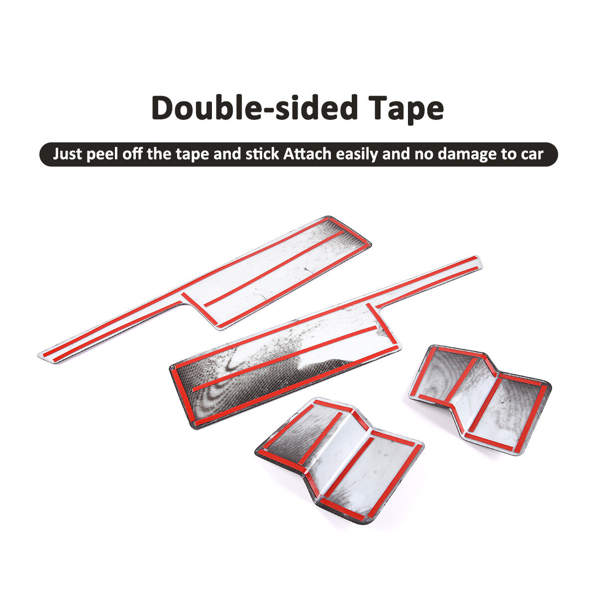 ABS Inner Door Trim Panel Strip Cover Decorate For Toyota FJ Cruiser 2007-2021 3