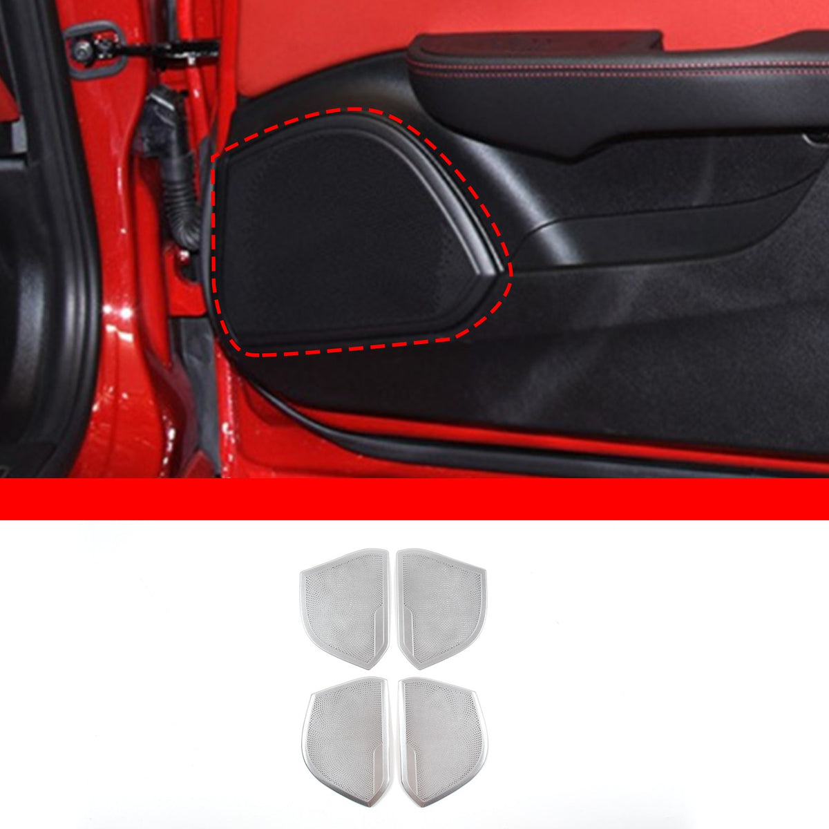 Stainless Steel Door Speaker Grill Trim For Alfa Romeo Giulia 952 2017-2020 10