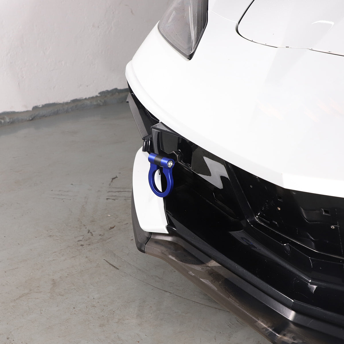 Front Bumper Trailer Track Racing Aluminum Tow Hook Ring For Corvette C8 20+ US 49