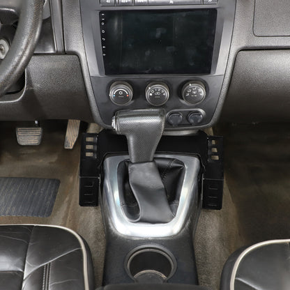 Black Interior Gear Shift Storage Box Two Baskets Trim For Hummer H3 05-07 7