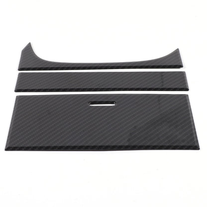 ABS Carbon Fiber Center Console Gear Shift Box Trim Set For Jaguar F-TYPE 13-18 14
