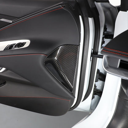 Real Carbon Fiber Dashboard Anti-collision Door Trim For Corvette C8 20-26 US 3