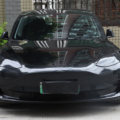 Transparent Gray Smoked Front Headlight Trim Cover For Tesla Model 3/Y 17-22 US 20