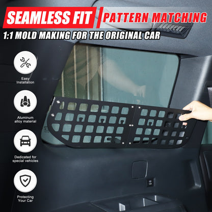 Cargo Side Window Storage Barrier Molle Panel For Land Cruiser LC250 2024+ US 19