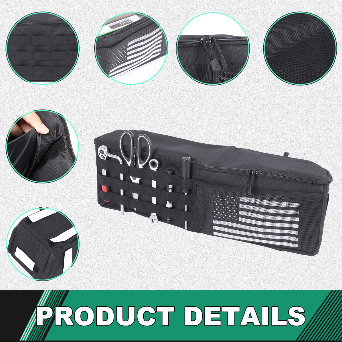 USA Flag Rear Trunk Right Side Storage Box For Toyota FJ Cruiser 2007-2021 16