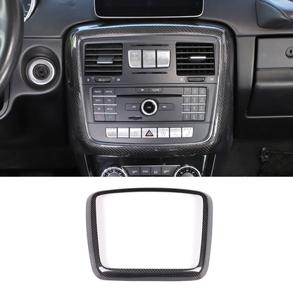 5Pcs For Benz W463 G63 G65 G500 G550 AMG Real Carbon Fiber Interior Console Trim 15