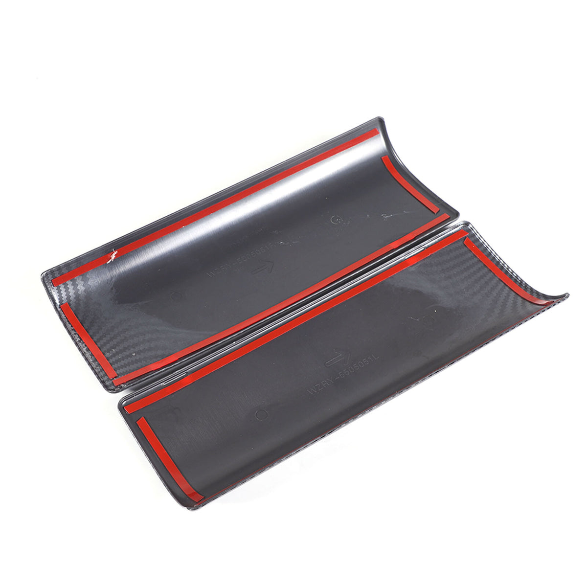 ABS Carbon Fiber Center Console Armrest Box Cover Trim For Benz e Class 2024 7