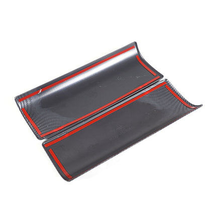 ABS Carbon Fiber Center Console Armrest Box Cover Trim For Benz e Class 2024 7