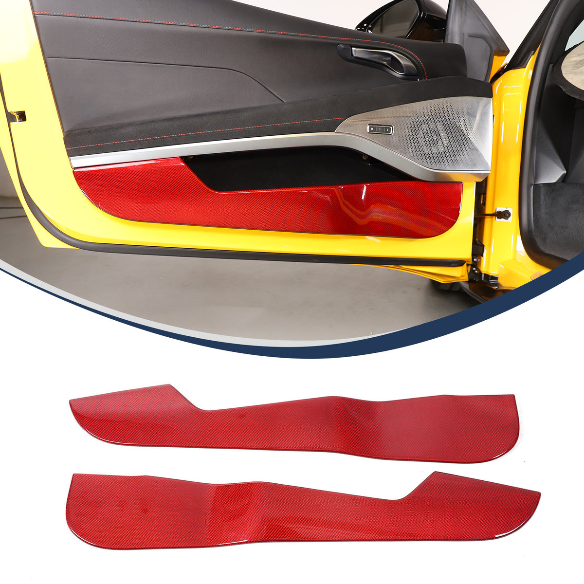 Red Real Carbon Fiber Interior Exterior Conosle Trim Cover For Lotus EMIRA 21-25 195