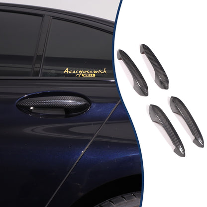 Real Carbon Fiber Exterior Outer Door Handle Trim For BMW 3 Series G20 20-22 10