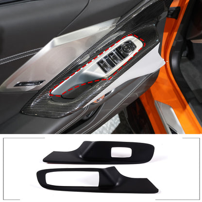 Matte Black ABS Full Interior Set Cover Trim Kit For Corvette C8 2020-25 - Styles 16-20 9