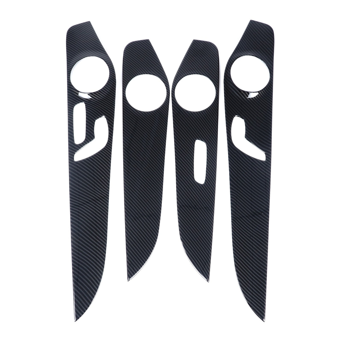 ABS Carbon Fiber Interior Door Panel Trim Cover For Benz C-Class W205 2015-21 US 12