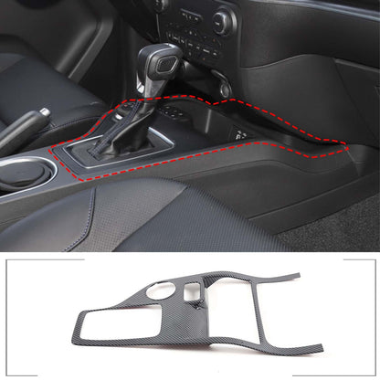 ABS Carbon Fiber Interior Center Console Frame Trim For Ford Ranger 2015-22 1