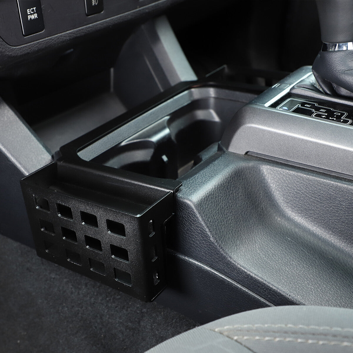Interior Alloy Gear Shift Storage Box Two Baskets Trim For Toyota Tacoma 16-2023 3