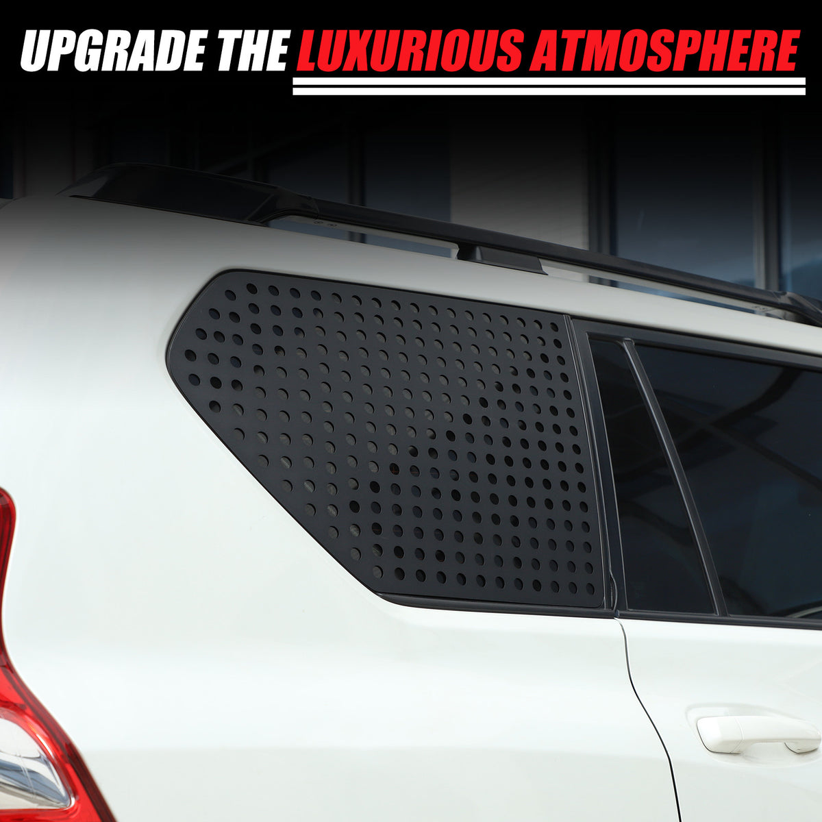 Exterior Rear Quarter Window Pillar Cover For Toyota Land Cruiser Prado 10+ US 11