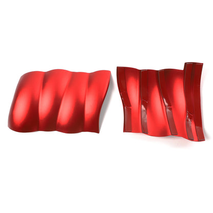 Red Engine Cabin Fluid Switch & Intake Manifold Cover Set For Corvette C6 US 8