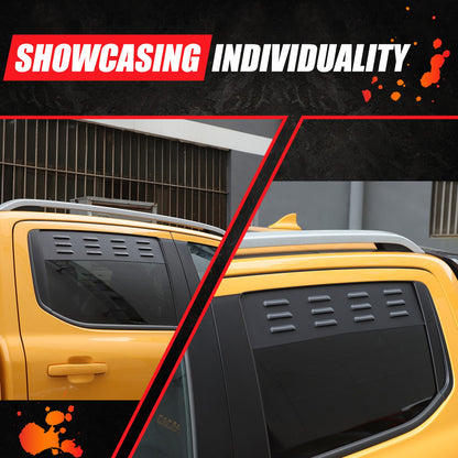 Aluminum Rear Door Window Louver Air Vent Panel Trim For Ford Ranger T9 2023+ 14