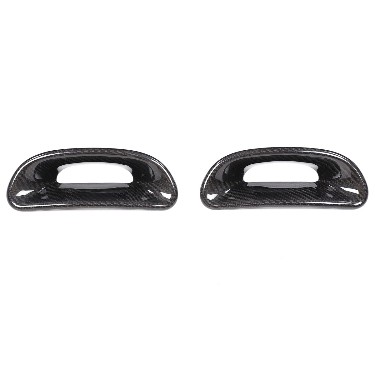 Real Carbon Fiber Front Rear Seat Back Trim For Fiat 500 Abarth 595 2016-2024 9