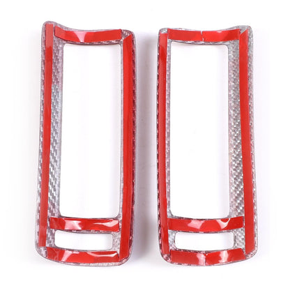 Red Carbon Fiber Car B Pillar Air Outlet Cover Trim For LAMBORGHINI URUS 18-23 5