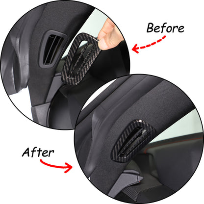 Carbon Fiber ABS Interior Full Decor Cover Trim Kit For Corvette C8 2020-2025 - Styles 11-15 25