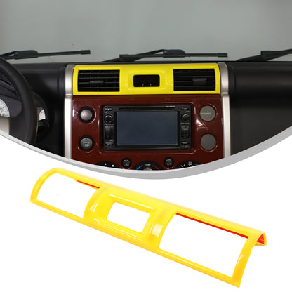 Yellow ABS Interior Center Console Trim Cover for Toyota FJ Cruiser 2007-2021 48
