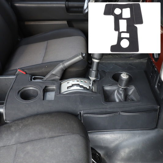 Suede Cloth Center Console Gear Shift Trim Cover For Toyota FJ Cruiser 07-21 US 1