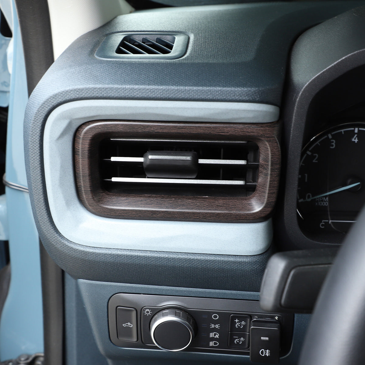 Oak Wood Grain Interior Decor Trim Cover Set Kit Fits Ford Maverick 2022-2024 26