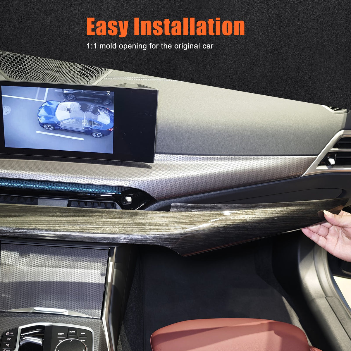 Carbon Fiber ABS Dashboard Panel Trim Cover For BMW 3 G20 4 G22 G23 G26 2025+ 24