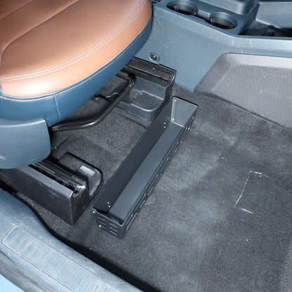 Carbon Steel & Aluminum Under Seat Storage Box Basket For Ford Maverick 2022+ 13