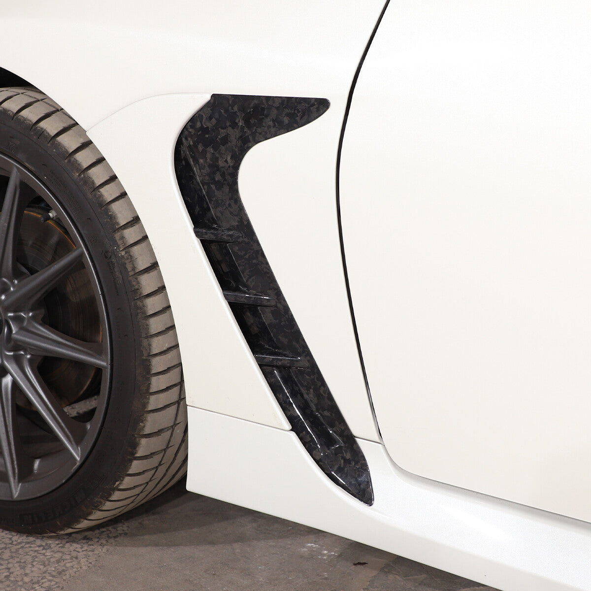 Forged Carbon Front Side Fender Air Outlet Trim For Toyota GR86 Subaru BRZ 2022+ 6