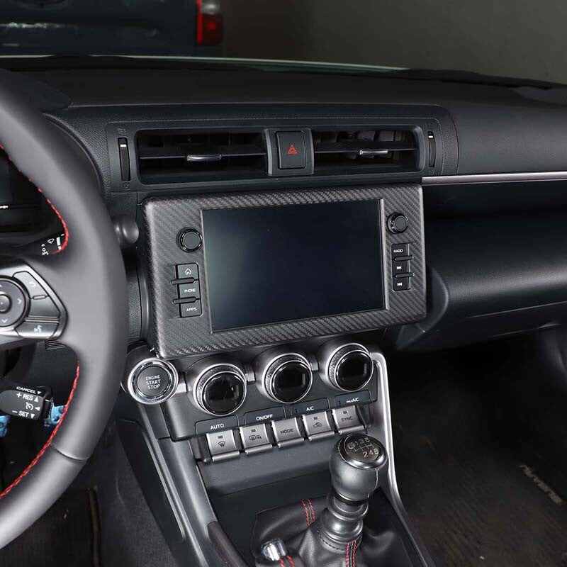 Matte Carbon GPS Navigation Panel Cover Trim For Toyota 86/Subaru BRZ 2022 4