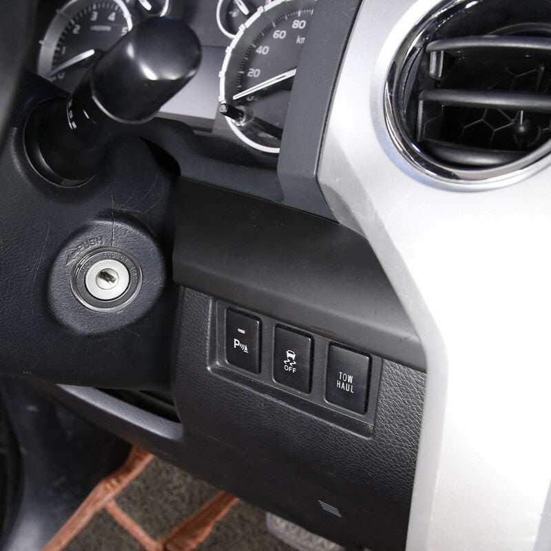 Matte Black Dashboard Center Console Panel Trim For Toyota Tun-dra 2014-21 9
