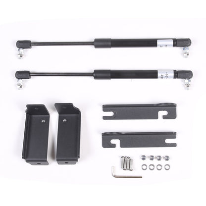 Black Steel Front Hood Lift Support Corner Cover Trim For Honda Pilot 2016-22 US 23