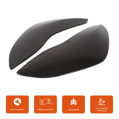 Transparent Gray Smoked Front Headlight Trim Cover For Tesla Model 3/Y 17-22 US 10