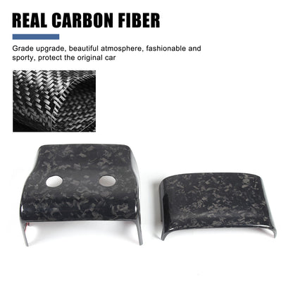 Forged Carbon fiber Steering Wheel Base Trim Cover For Jaguar F-TYPE 2013-2024 4
