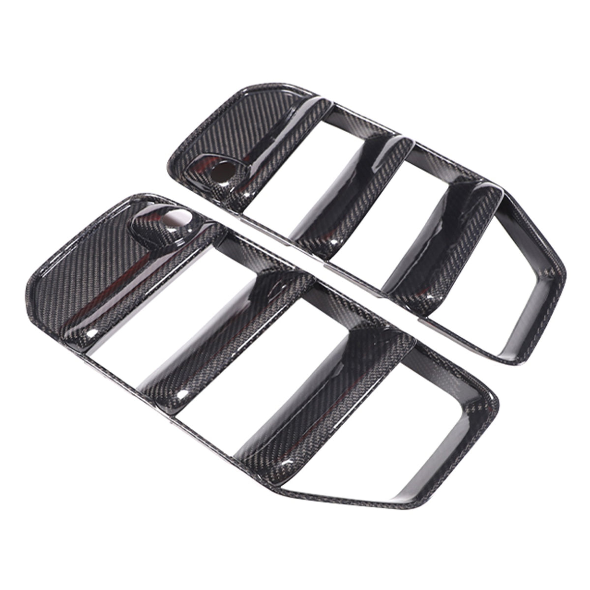 Real Carbon Fiber Front Bumper Air Intake Grille Trim Set For Benz G63 W465 25+ 3