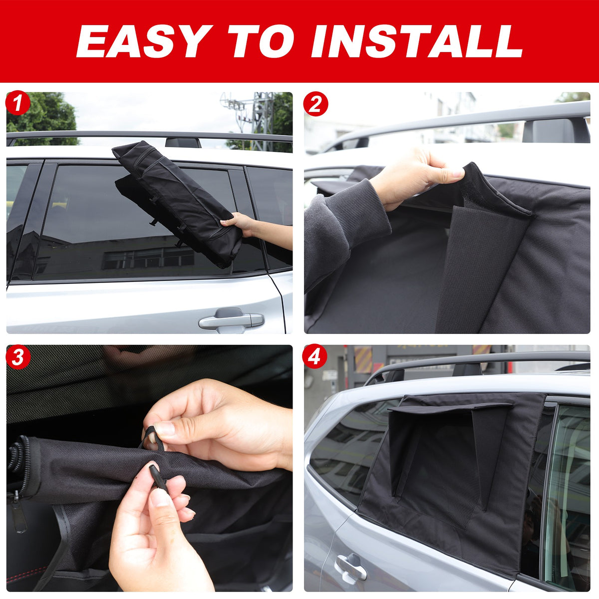 Rear Window Sunshade Visor For Subaru Forester SK 2019-2024 US 6