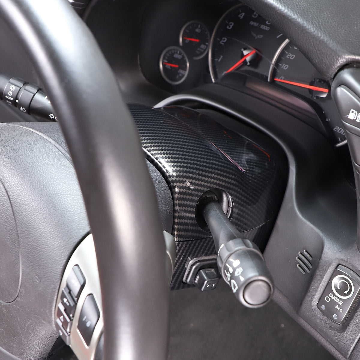 ABS Carbon Fiber Interior Decor Accessories Cover Trim For Corvette C6 2005-13 143