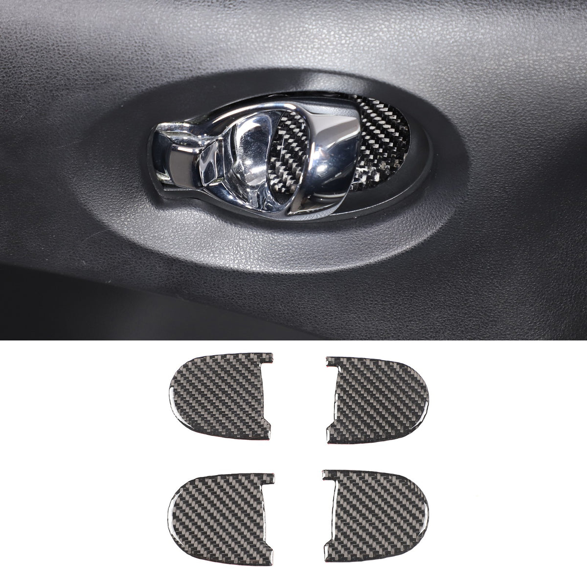 Soft Carbon Fiber Interior Center Console trim Sticker For Nissan Juke 2011-2019 243